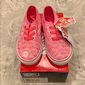 RARE BNWT Vans x Hello Kitty Toddler Shoes Size7.5